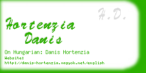 hortenzia danis business card